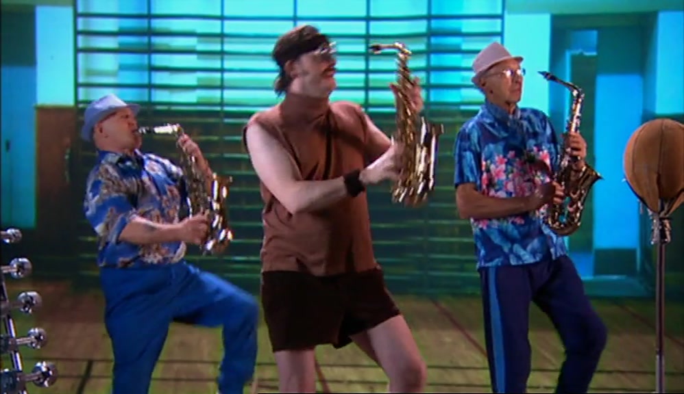 AND SAX... DOWN, UP, DOWN.  