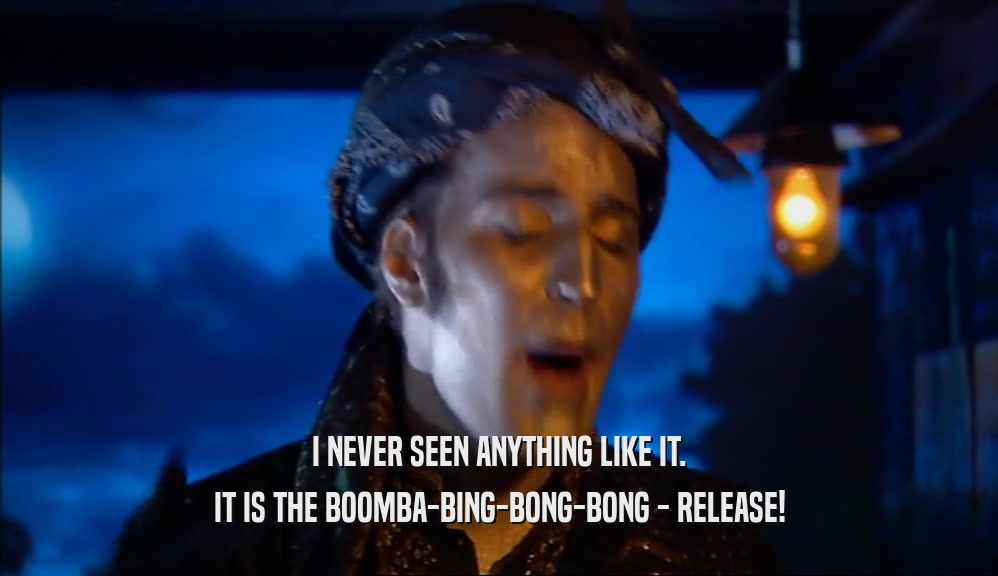 I NEVER SEEN ANYTHING LIKE IT. IT IS THE BOOMBA-BING-BONG-BONG - RELEASE! 