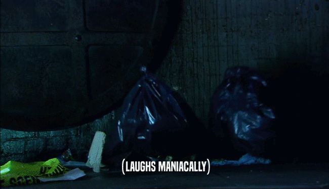 (LAUGHS MANIACALLY)  