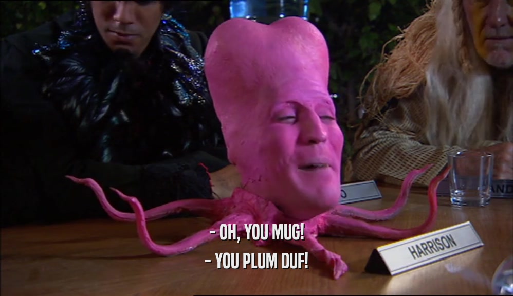 - OH, YOU MUG! - YOU PLUM DUF! 