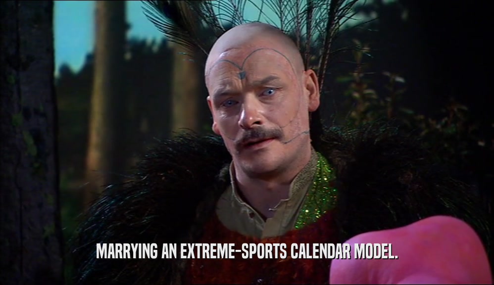 MARRYING AN EXTREME-SPORTS CALENDAR MODEL.  