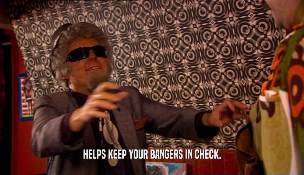 HELPS KEEP YOUR BANGERS IN CHECK.  