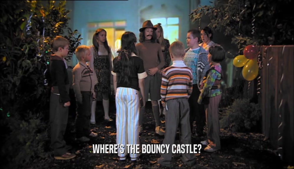 WHERE'S THE BOUNCY CASTLE?  