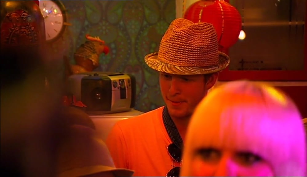 - (BANGS MIC) HELLO? - MY GOD, LOOK AT HIS BREASTS! 