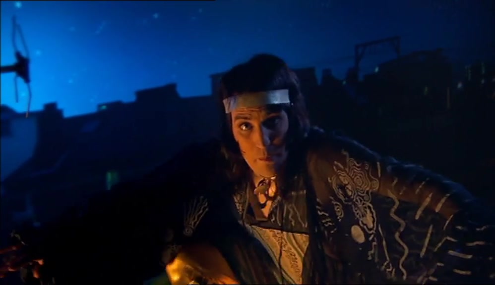 HEAD SHAMAN'S GONE MENTAL - THINKS I GOT OF WITH HIS WIFE. HE'S GONNA CHOP MY HEAD OF. 