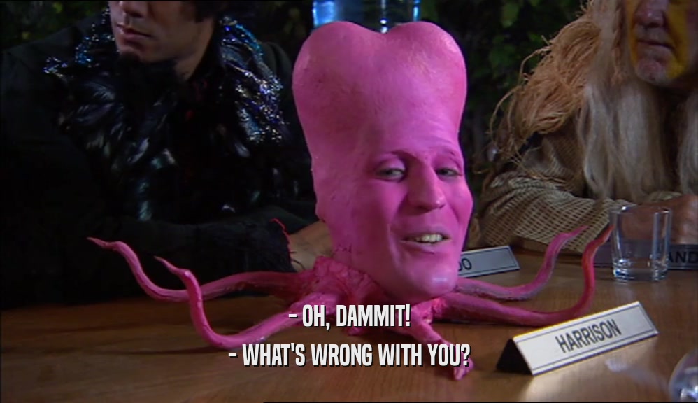 - OH, DAMMIT! - WHAT'S WRONG WITH YOU? 