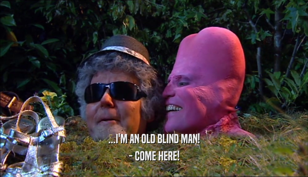 ...I'M AN OLD BLIND MAN! - COME HERE! 