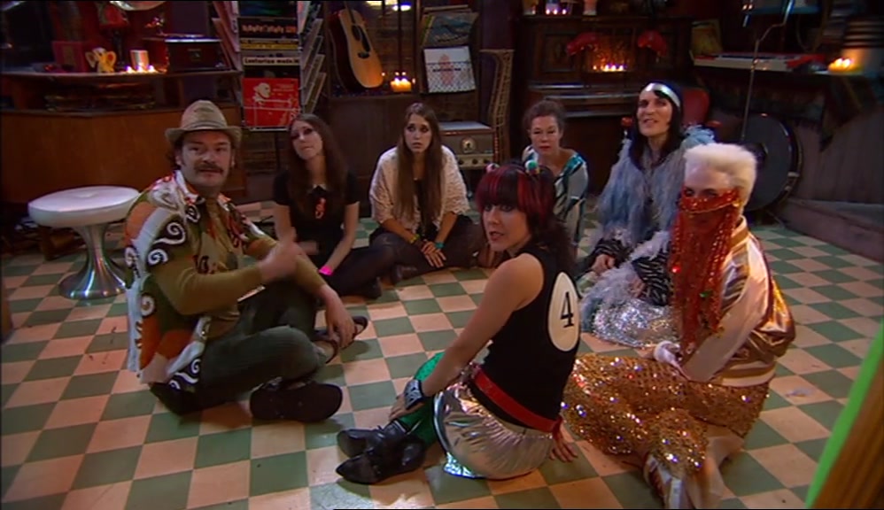 - WHAT THE HELL'S GOING ON HERE? - COOL YOUR BOOTS. IT'S SPIN THE BOTTLE. 