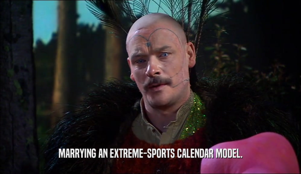 MARRYING AN EXTREME-SPORTS CALENDAR MODEL.  