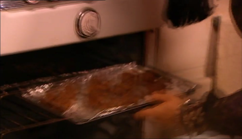 POP 'EM IN THE OVEN - ABOUT 20 MINUTES, GAS MARK 4. 