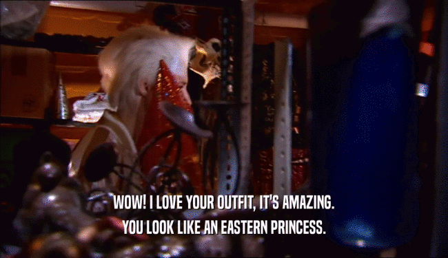 WOW! I LOVE YOUR OUTFIT, IT'S AMAZING. YOU LOOK LIKE AN EASTERN PRINCESS. 