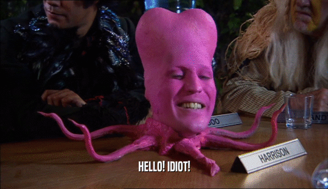HELLO! IDIOT!  