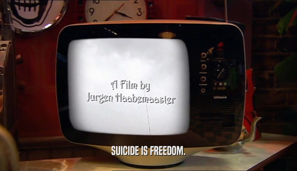 SUICIDE IS FREEDOM.
  