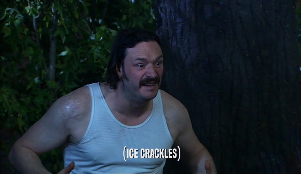 (ICE CRACKLES)  