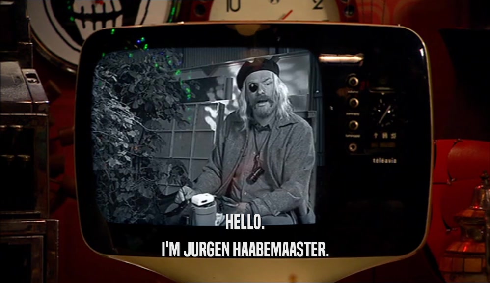 HELLO. I'M JURGEN HAABEMAASTER. 