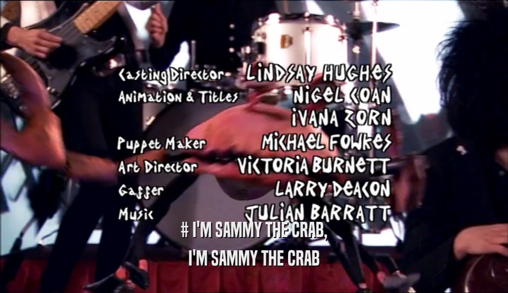 # I'M SAMMY THE CRAB, I'M SAMMY THE CRAB 