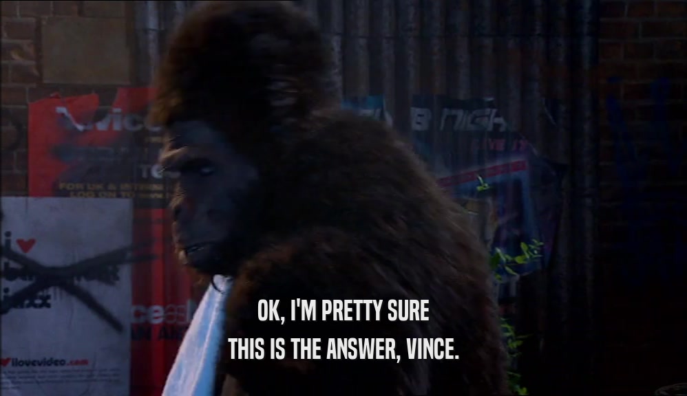 OK, I'M PRETTY SURE THIS IS THE ANSWER, VINCE. 