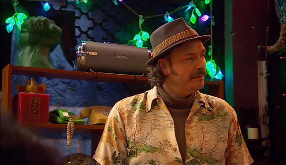 YOU WERE THE GENIE. YOU FROZE IN YOUR GOLD TROUSERS. MR FREEZE WE CALLED YOU. 