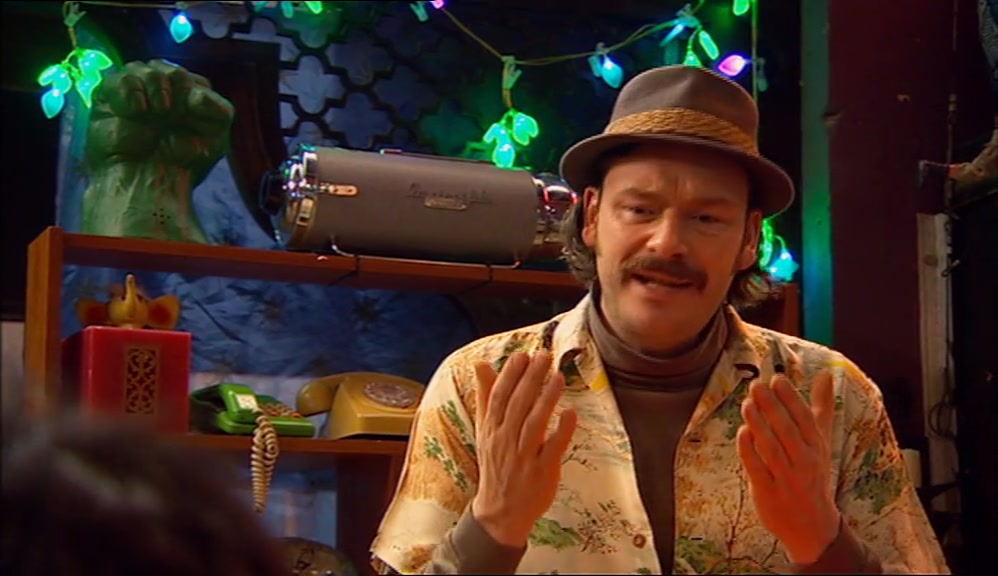I THOUGHT IN YOUR NUMBER-ONE DREAM YOU HAD A BOXING GLOVE ON YOUR HEAD AND A MINGE. 
