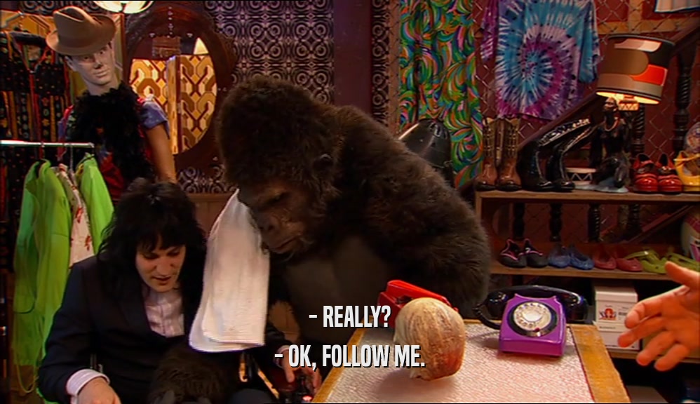 - REALLY? - OK, FOLLOW ME. 