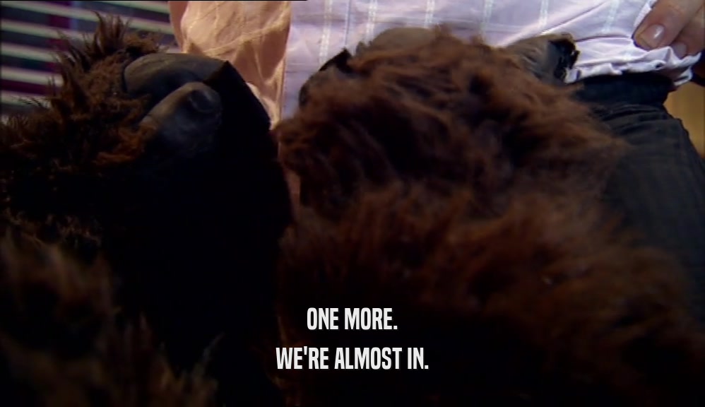 ONE MORE. WE'RE ALMOST IN. 
