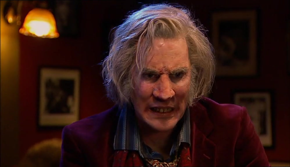 THROW HIM INTO A HUGE COOKING POT AND EAT THE LITTLE PINK WANKER! 