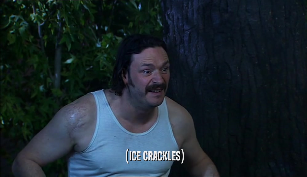 (ICE CRACKLES)  