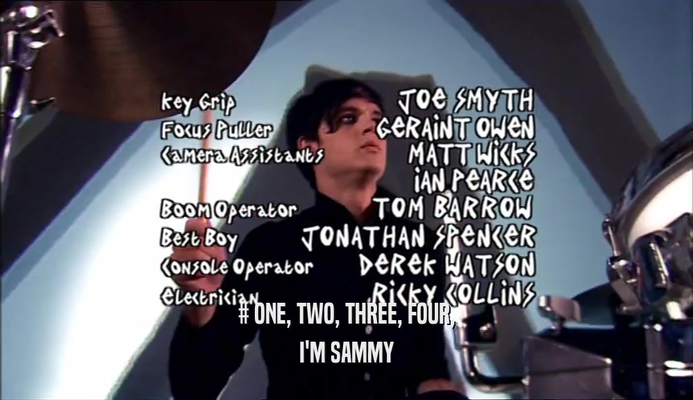 # ONE, TWO, THREE, FOUR, I'M SAMMY 