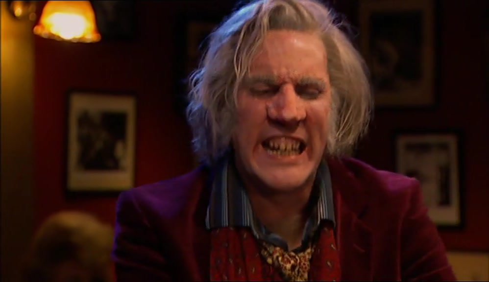 THROW HIM INTO A HUGE COOKING POT AND EAT THE LITTLE PINK WANKER! 