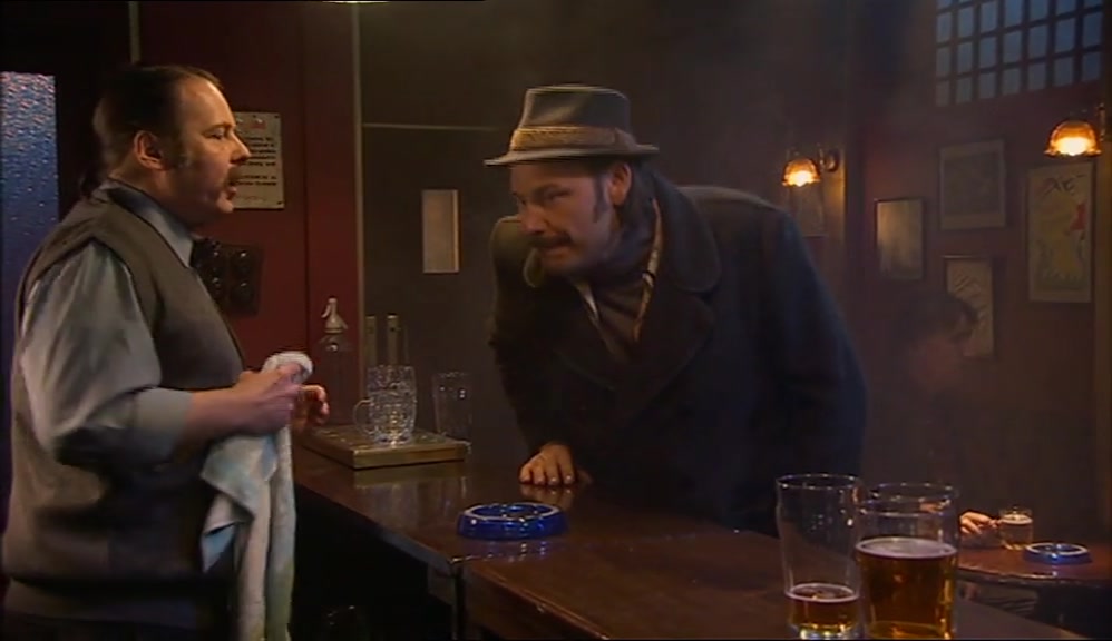 - WHAT CAN I GET FOR YOU, FELLA? - I'LL JUST HAVE A WHISKY, PLEASE. 