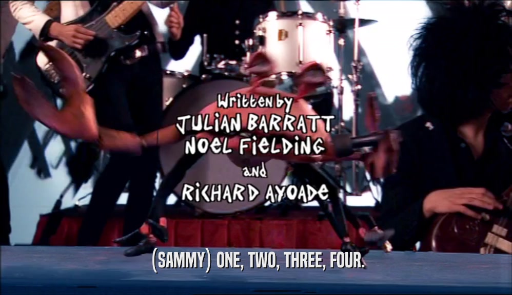 (SAMMY) ONE, TWO, THREE, FOUR.  