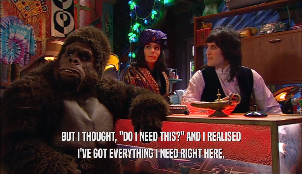 BUT I THOUGHT, 