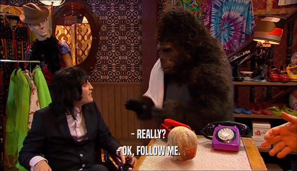 - REALLY? - OK, FOLLOW ME. 