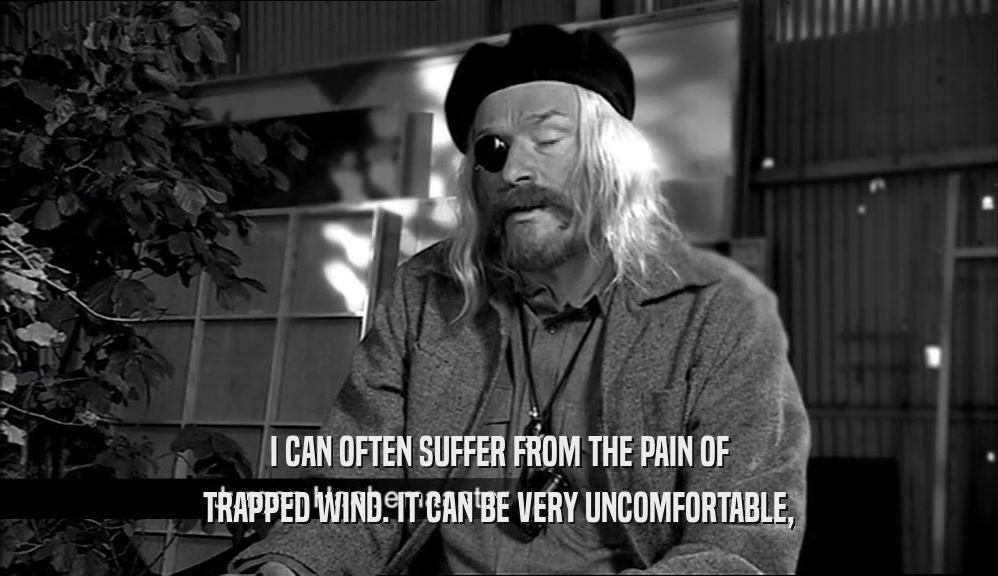 I CAN OFTEN SUFFER FROM THE PAIN OF TRAPPED WIND. IT CAN BE VERY UNCOMFORTABLE, 