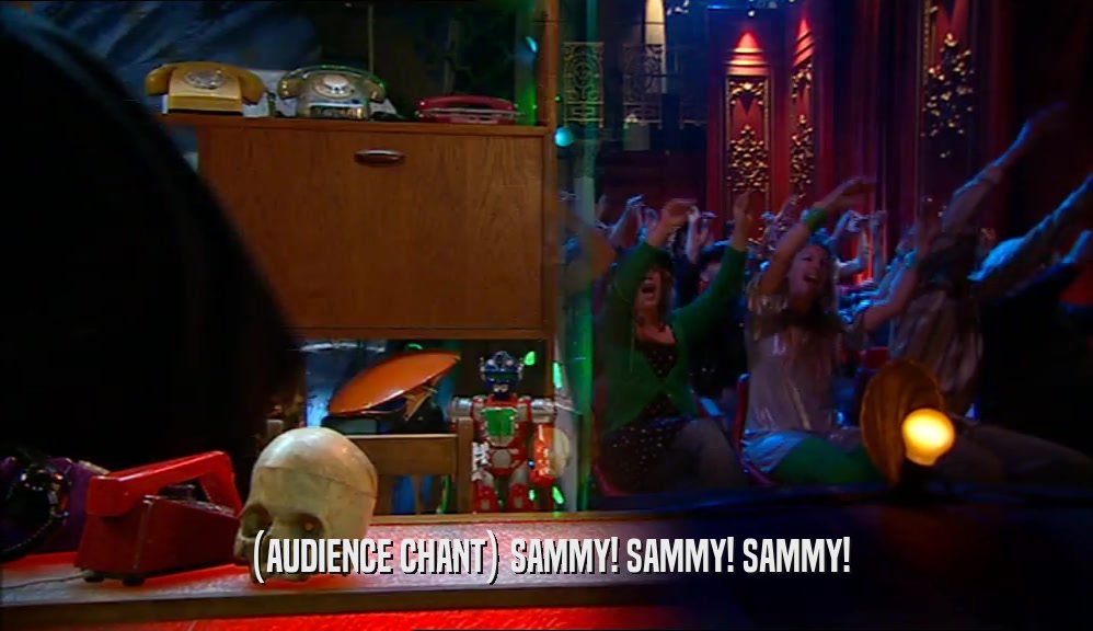 (AUDIENCE CHANT) SAMMY! SAMMY! SAMMY!  