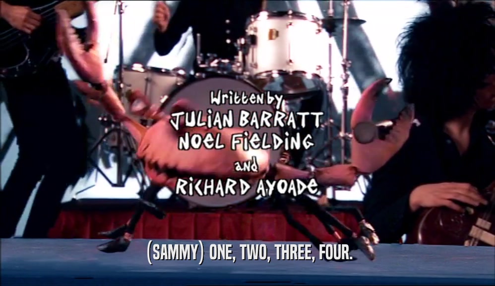 (SAMMY) ONE, TWO, THREE, FOUR.  