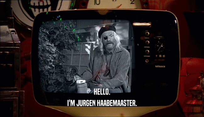 HELLO. I'M JURGEN HAABEMAASTER. 