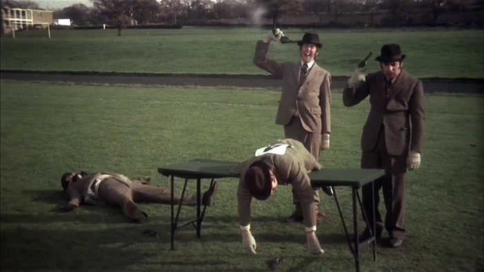 AND SIMON SHOOTS HIMSELF. SIMON IS THIRD. 
