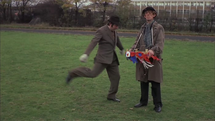 AND NIGEL TO PUT THE BROGUE IN THERE! OH, BEAUTIFULLY PLACED! 