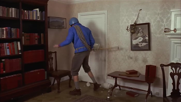 THERE'S A TERRIBLY EASY BIT OVER THE FLOOR UP ONTO THE CHAIR. 