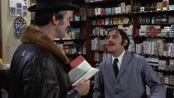 OH, NO, NO, NO. THIS IS A TOBACCONIST'S. 