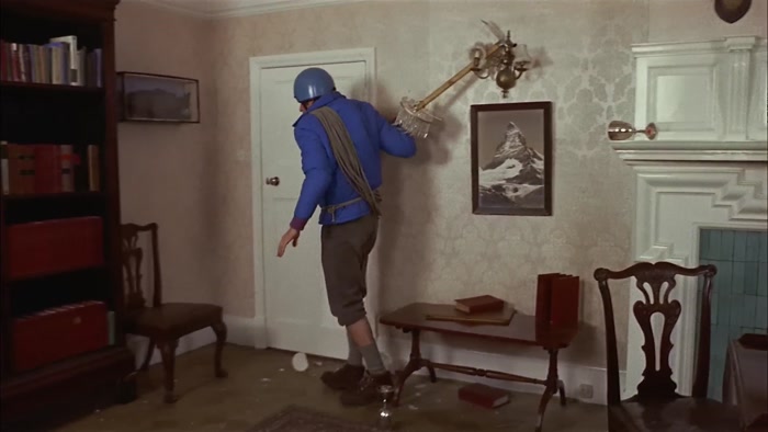 THERE'S A TERRIBLY EASY BIT OVER THE FLOOR UP ONTO THE CHAIR. 