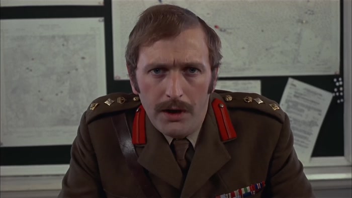 BUT THAT'S BESIDE THE POINT. I'M WARNING THIS FILM NOT TO GET SILLY AGAIN. 