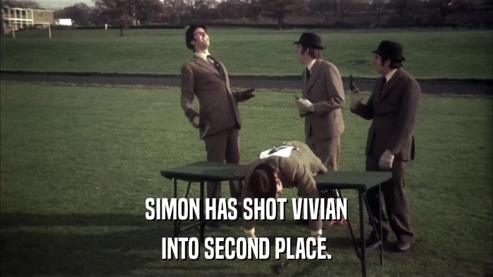 SIMON HAS SHOT VIVIAN INTO SECOND PLACE. 