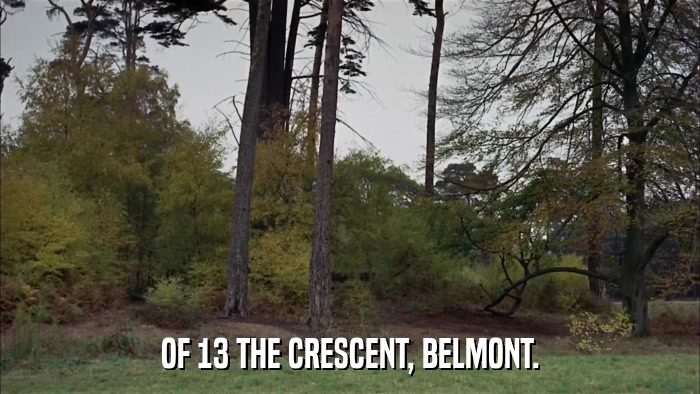 OF 13 THE CRESCENT, BELMONT.  
