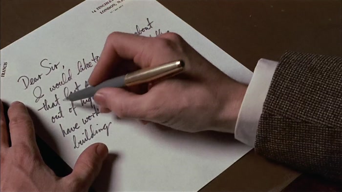DEAR SIR, I WOULD LIKE TO COMPLAIN ABOUT THAT LAST SCENE... 