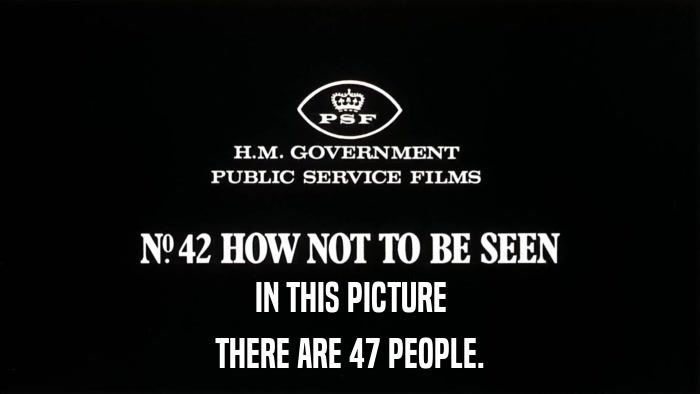 IN THIS PICTURE THERE ARE 47 PEOPLE. 