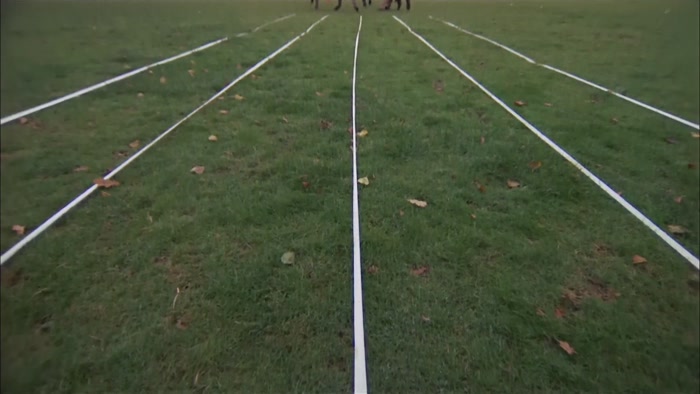 INTO THE FIRST EVENT WHICH IS, WALKING ALONG A STRAIGHT LINE. 