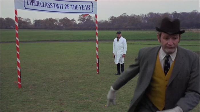 AND TO THE LEFT BUT, HE'LL SOON PICK UP THE LINE... 