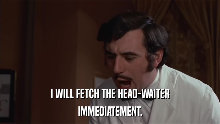 I WILL FETCH THE HEAD-WAITER IMMEDIATEMENT. 